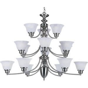 M2683MRSN Malaga Large Foyer Chandelier Chandelier - Satin Nickel M2683MRSN Malaga Large Foyer Chandelier Chandelier - Satin Nickel