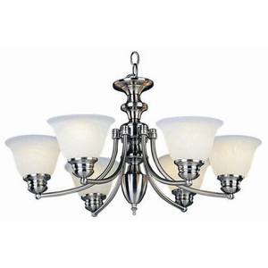 M2684MRSN Malaga Mid Sized Chandelier Chandelier - Satin Nickel M2684MRSN Malaga Mid Sized Chandelier Chandelier - Satin Nickel