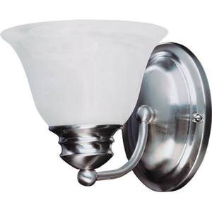 M2686MRSN Malaga 1 Bulb Wall Sconce - Satin Nickel M2686MRSN Malaga 1 Bulb Wall Sconce - Satin Nickel