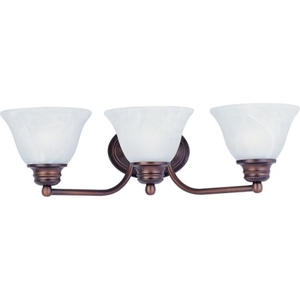 M2688MROI Malaga 3 Bulb Bathroom Lighting - Oil Rubbed Bronze / Marble M2688MROI Malaga 3 Bulb Bathroom Lighting - Oil Rubbed Bronze / Marble