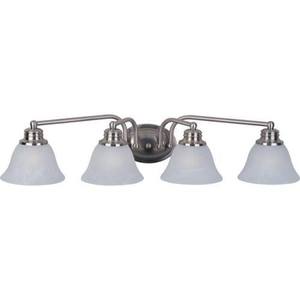 M2689MRSN Malaga 4 or More Bulb Bathroom Lighting - Satin Nickel M2689MRSN Malaga 4 or More Bulb Bathroom Lighting - Satin Nickel