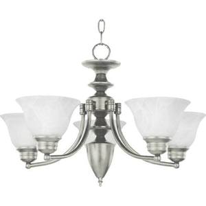 M2699MRSN Malaga Mid Sized Chandelier Chandelier - Satin Nickel M2699MRSN Malaga Mid Sized Chandelier Chandelier - Satin Nickel