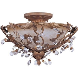 M2859EG Elegante Semi Flush Mount Ceiling Light - Etruscan Gold M2859EG Elegante Semi Flush Mount Ceiling Light - Etruscan Gold