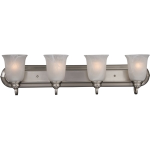 M7138MRSN Essentials 4 or More Bulb Bathroom Lighting - Satin Nickel M7138MRSN Essentials 4 or More Bulb Bathroom Lighting - Satin Nickel