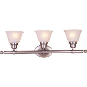 M7143FTSN Essentials 3 Bulb Bathroom Lighting - Satin Nickel M7143FTSN Essentials 3 Bulb Bathroom Lighting - Satin Nickel