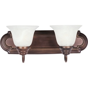 M8012MROI Vanity 2 Bulb Bathroom Lighting - Oil Rubbed Bronze / Marble M8012MROI Vanity 2 Bulb Bathroom Lighting - Oil Rubbed Bronze / Marble