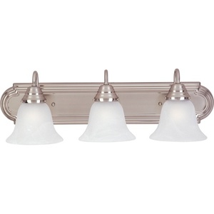 M8013MRSN Essentials 3 Bulb Bathroom Lighting - Satin Nickel M8013MRSN Essentials 3 Bulb Bathroom Lighting - Satin Nickel