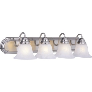 M8014MRSN Essentials 4 or More Bulb Bathroom Lighting - Satin Nickel M8014MRSN Essentials 4 or More Bulb Bathroom Lighting - Satin Nickel