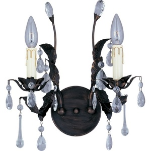 M8838OI Rustic Garden Multi Bulb Wall Sconce - Oil Rubbed Bronze M8838OI Rustic Garden Multi Bulb Wall Sconce - Oil Rubbed Bronze