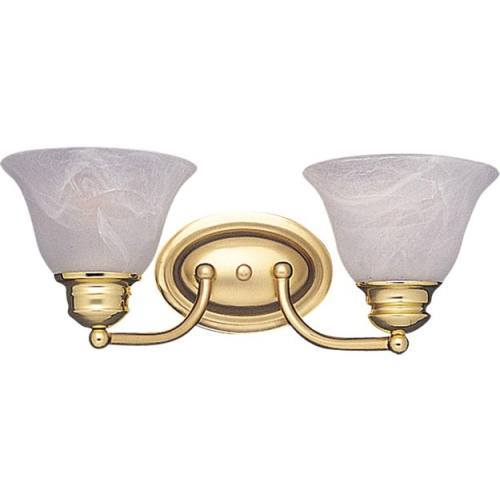 M2687MRPB Malaga 2 Bulb Bathroom Lighting - Polished Brass M2687MRPB Malaga 2 Bulb Bathroom Lighting - Polished Brass