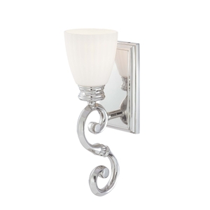 MN2801613 1 Bulb Wall Sconce - Polished Nickel MN2801613 1 Bulb Wall Sconce - Polished Nickel