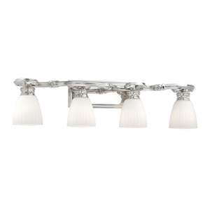 MN2804613 4 or More Bulb Bathroom Lighting - Polished Nickel MN2804613 4 or More Bulb Bathroom Lighting - Polished Nickel