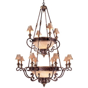 MN6129355 Zaragoza Large Foyer Chandelier Chandelier - Golden Bronze MN6129355 Zaragoza Large Foyer Chandelier Chandelier - Golden Bronze
