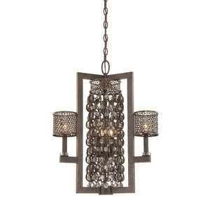 MN6722258 Ajourer Entrance / Foyer Pendant Light - French Bronze w/ Jeweled Accents MN6722258 Ajourer Entrance / Foyer Pendant Light - French Bronze w/ Jeweled Accents