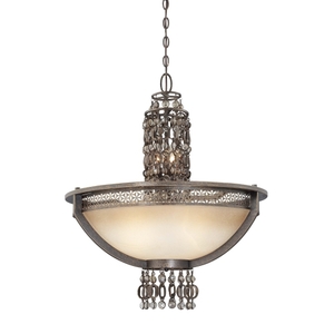 MN6723258 Ajourer Up Light Pendant Light - French Bronze w/ Jeweled Accents MN6723258 Ajourer Up Light Pendant Light - French Bronze w/ Jeweled Accents