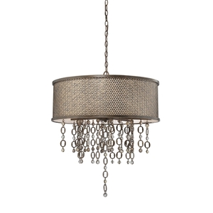 MN6724258 Ajourer Entrance / Foyer Pendant Light - French Bronze w/ Jeweled Accents MN6724258 Ajourer Entrance / Foyer Pendant Light - French Bronze w/ Jeweled Accents
