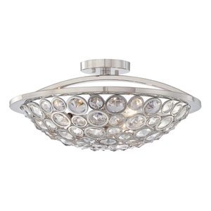 MN6750613 Magique Semi Flush Mount Ceiling Light - Polished Nickel MN6750613 Magique Semi Flush Mount Ceiling Light - Polished Nickel