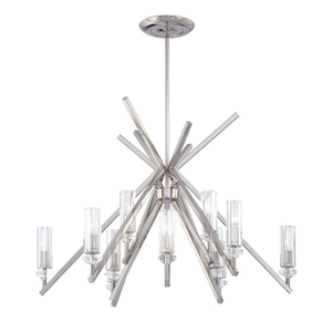 MN6831613 Fusano Large Foyer Chandelier Chandelier - Polished Nickel MN6831613 Fusano Large Foyer Chandelier Chandelier - Polished Nickel