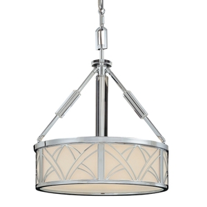 MN692677 Story Board Drum Pendant Pendant Light - Chrome / Ebony MN692677 Story Board Drum Pendant Pendant Light - Chrome / Ebony