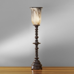 M10016DBLW Sadri Torchiere Lamp - Dark Burlwood M10016DBLW Sadri Torchiere Lamp - Dark Burlwood