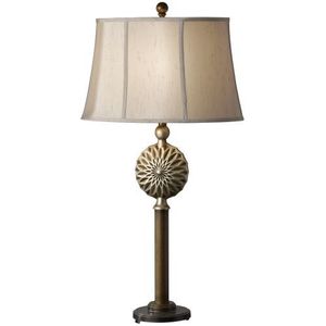 M10140FGSLP Davidson Table Lamp - Firenze Gold / Silver Leaf Patina M10140FGSLP Davidson Table Lamp - Firenze Gold / Silver Leaf Patina