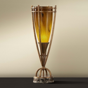 M9958FGBMB Ansari Torchiere Lamp - Firenze Gold / Brown Marble Base M9958FGBMB Ansari Torchiere Lamp - Firenze Gold / Brown Marble Base