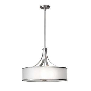 MF23434BS Casual Luxury Drum Pendant Pendant Light - Brushed Steel MF23434BS Casual Luxury Drum Pendant Pendant Light - Brushed Steel