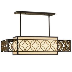 MF24684HTBZPGD Remy Linear Pendant Pendant Light - Heritage Brz/Parissiene Gold MF24684HTBZPGD Remy Linear Pendant Pendant Light - Heritage Brz/Parissiene Gold