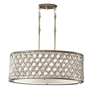 MF25693BUS Lucia Drum Pendant Pendant Light - Burnished Silver MF25693BUS Lucia Drum Pendant Pendant Light - Burnished Silver