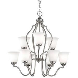 MF265163BS Beckett Large Foyer Chandelier Chandelier - Brushed Steel MF265163BS Beckett Large Foyer Chandelier Chandelier - Brushed Steel