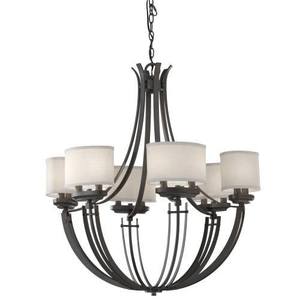 MF267712CI Brody Mid Sized Chandelier Chandelier - Colonial Iron MF267712CI Brody Mid Sized Chandelier Chandelier - Colonial Iron