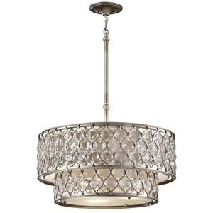 MF27076BUS Lucia Entrance / Foyer Pendant Light - Burnished Silver MF27076BUS Lucia Entrance / Foyer Pendant Light - Burnished Silver