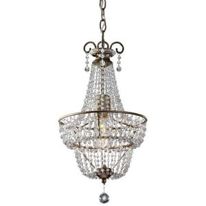 MF27091BUS Dutchess Mini Chandelier - Burnished Silver MF27091BUS Dutchess Mini Chandelier - Burnished Silver