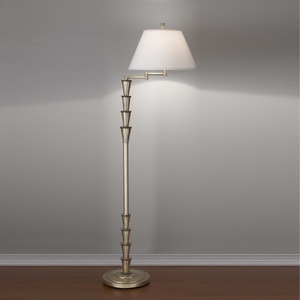 MFL6265ESLBK Skyler Swing Arm Lamp - Ebonized Silver Leaf / Black MFL6265ESLBK Skyler Swing Arm Lamp - Ebonized Silver Leaf / Black