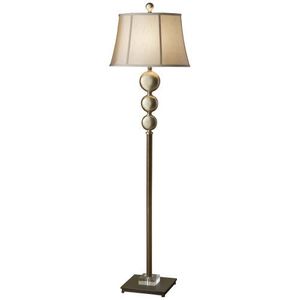 MFL6297ABZSLP Davidson Floor Lamp - Antique Copper / Silver Leaf Patina MFL6297ABZSLP Davidson Floor Lamp - Antique Copper / Silver Leaf Patina