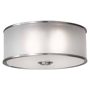 MFM291BS Casual Luxury Flush Mount Ceiling Light - Brushed Steel MFM291BS Casual Luxury Flush Mount Ceiling Light - Brushed Steel