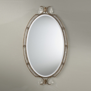 MMR1106OBZ Valentina Oval Mirror - Oxidized Bronze MMR1106OBZ Valentina Oval Mirror - Oxidized Bronze