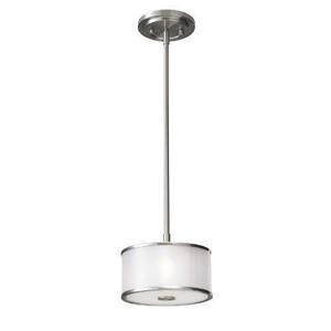 MP1137BS Casual Luxury Drum Pendant Pendant Light - Brushed Steel MP1137BS Casual Luxury Drum Pendant Pendant Light - Brushed Steel