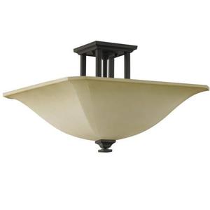 MSF237ORB American Foursquare Semi Flush Mount Ceiling Light - Oil Rubbed Bronze MSF237ORB American Foursquare Semi Flush Mount Ceiling Light - Oil Rubbed Bronze