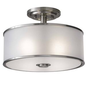 MSF251BS Casual Luxury Semi Flush Mount Ceiling Light - Brushed Steel MSF251BS Casual Luxury Semi Flush Mount Ceiling Light - Brushed Steel