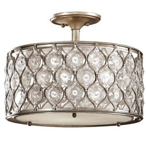 MSF289BUS Lucia Semi Flush Mount Ceiling Light - Burnished Silver MSF289BUS Lucia Semi Flush Mount Ceiling Light - Burnished Silver