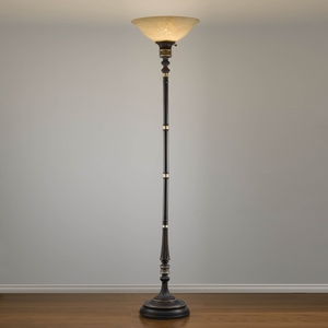 MT1185TBR Bismarck Torchiere Lamp - Tudor Brown MT1185TBR Bismarck Torchiere Lamp - Tudor Brown