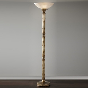 MT1192BUPM Caspian Torchiere Lamp - Burnished Platinum MT1192BUPM Caspian Torchiere Lamp - Burnished Platinum