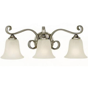 MVS10403BS Vista 3 Bulb Bathroom Lighting - Brushed Steel MVS10403BS Vista 3 Bulb Bathroom Lighting - Brushed Steel