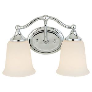 MVS10502CH Claridge 2 Bulb Bathroom Lighting - Chrome MVS10502CH Claridge 2 Bulb Bathroom Lighting - Chrome