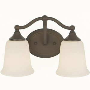 MVS10502ORB Claridge 2 Bulb Bathroom Lighting - Oil Rubbed Bronze MVS10502ORB Claridge 2 Bulb Bathroom Lighting - Oil Rubbed Bronze
