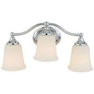 MVS10503CH Claridge 3 Bulb Bathroom Lighting - Chrome MVS10503CH Claridge 3 Bulb Bathroom Lighting - Chrome