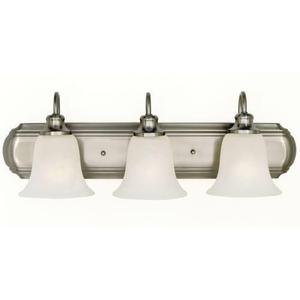 MVS10703BS Vista 3 Bulb Bathroom Lighting - Brushed Steel MVS10703BS Vista 3 Bulb Bathroom Lighting - Brushed Steel