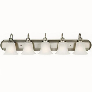 MVS10705BS Vista 4 or More Bulb Bathroom Lighting - Brushed Steel MVS10705BS Vista 4 or More Bulb Bathroom Lighting - Brushed Steel