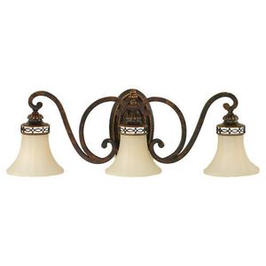 MVS11203WAL Drawing Room 3 Bulb Bathroom Lighting - Walnut MVS11203WAL Drawing Room 3 Bulb Bathroom Lighting - Walnut